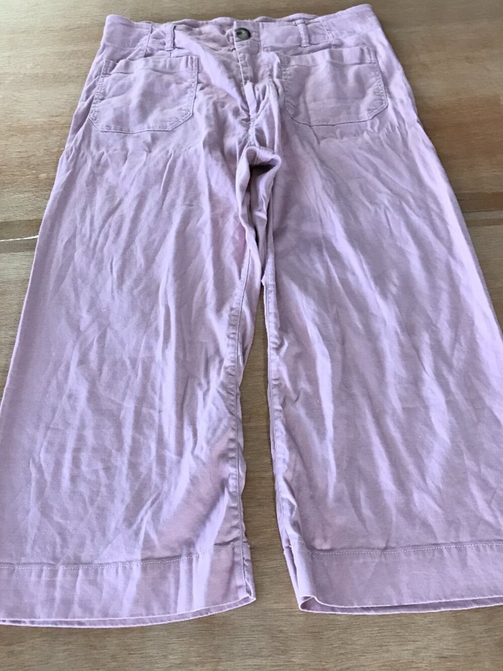 Maeve Wide Leg Pants in Light Mauve